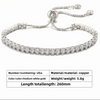 SearchFindOrder jewelry White Gold Adjustable Bracelet