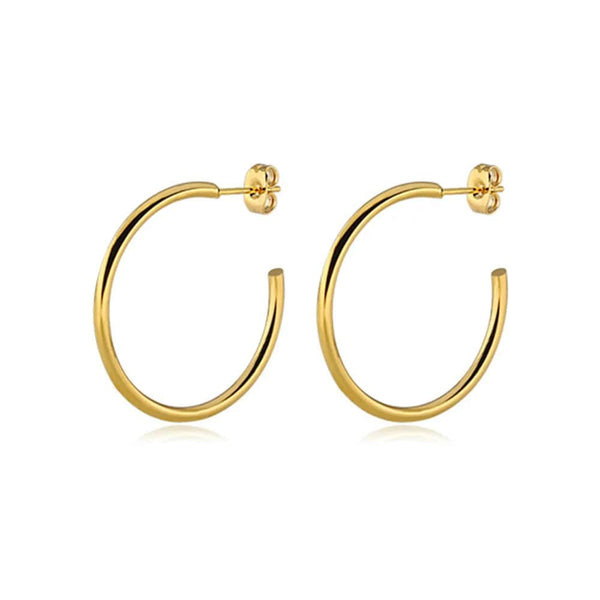 SearchFindOrder jewlery Gold Color Hoop Earrings