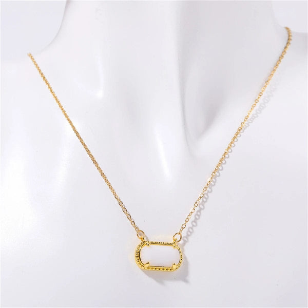 SearchFindOrder July Porcelain White Stone Aura Necklace