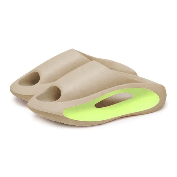 SearchFindOrder Khaki B / 36-37(22.5-23cm) Unisex Futuristic Beach Slippers
