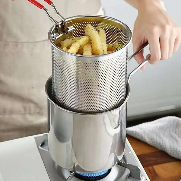SearchFindOrder Kitchen Deep Frying Pot 304 Stainless Steel