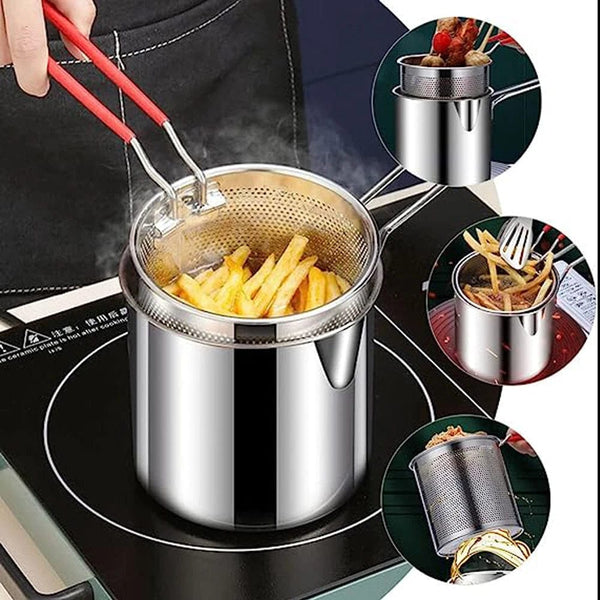 SearchFindOrder Kitchen Deep Frying Pot 304 Stainless Steel