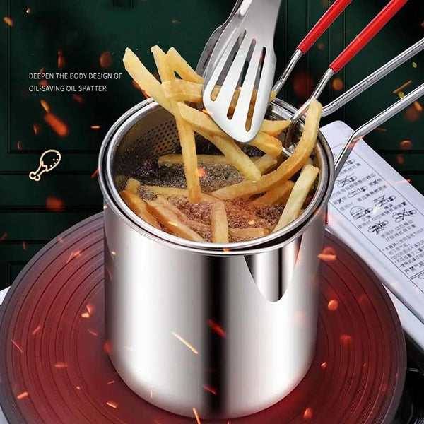 SearchFindOrder Kitchen Deep Frying Pot 304 Stainless Steel