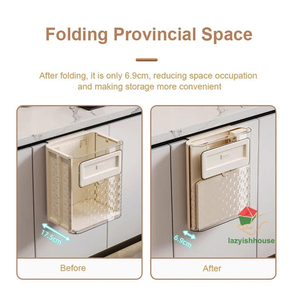 SearchFindOrder Kitchen Hanging Foldable Trash Can