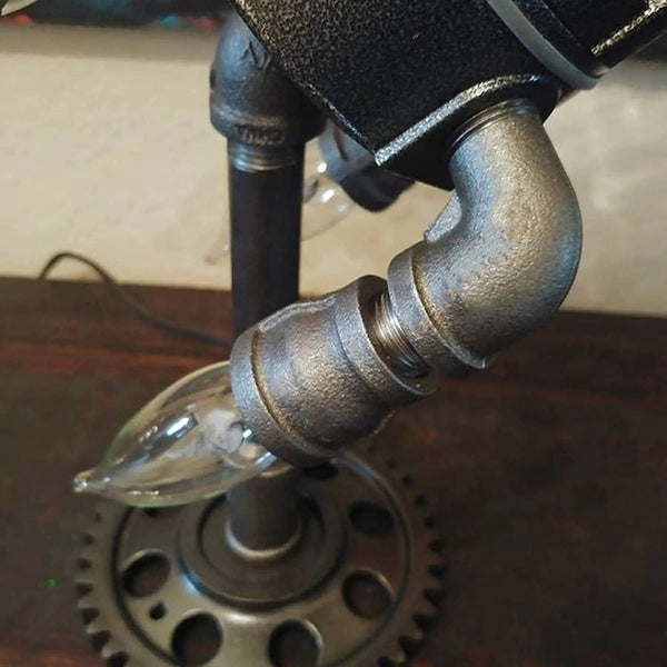 SearchFindOrder LED Night Light Steampunk Rocket Launching Flame Lamp