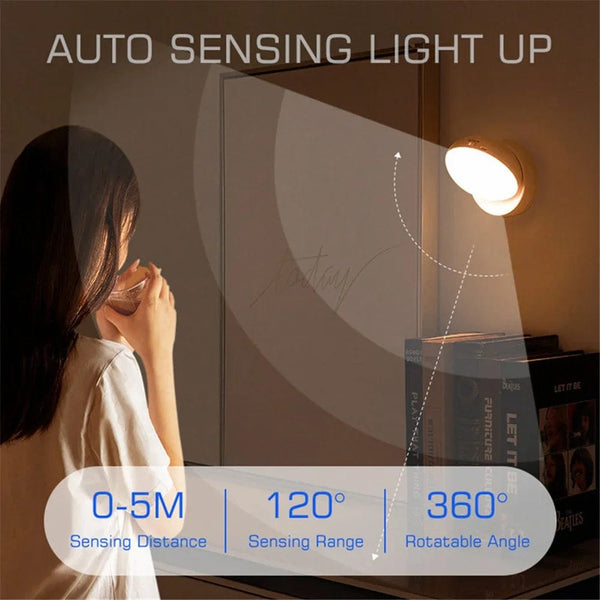 SearchFindOrder LED Rotating Human Body Sensor Light