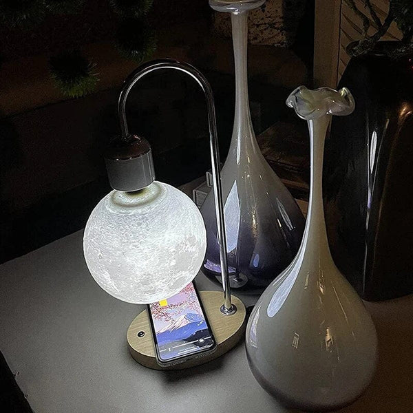 SearchFindOrder Levitating Moon Night Light & Mobile Charger