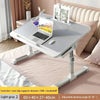 SearchFindOrder Light grey 2 Laptop Desk with Adjustable Stand, Built-in Light, and Storage Drawer