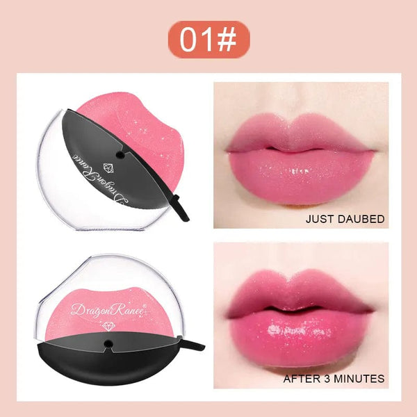 SearchFindOrder Lip-shaped Kiss Velvet Lipstick Moisturizing, and Waterproof