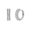 SearchFindOrder LN0186-17 Crystal Round Hoop Earrings