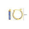SearchFindOrder LN0771-5 Crystal Round Hoop Earrings