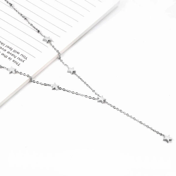 SearchFindOrder Long Star Necklace