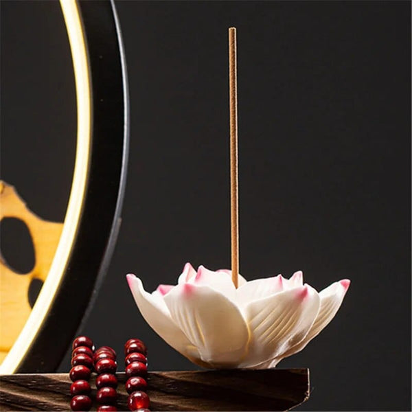 SearchFindOrder Lumina Flow Ceramic Incense Burner Night-Time Elegance & Decor Delight for Your Space
