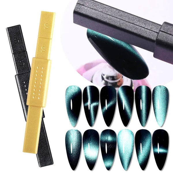 SearchFindOrder Magnetic Cat Eyes Duo Nail Art Wand Dual-Headed Precision for Mesmerizing 3D Line and Strip Effects