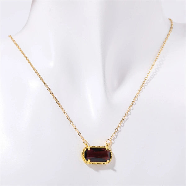 SearchFindOrder March Purple Stone Aura Necklace