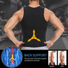 SearchFindOrder Men'sSweat Compression Waist Slimming Undershirt for Body Shaping & Workout Support