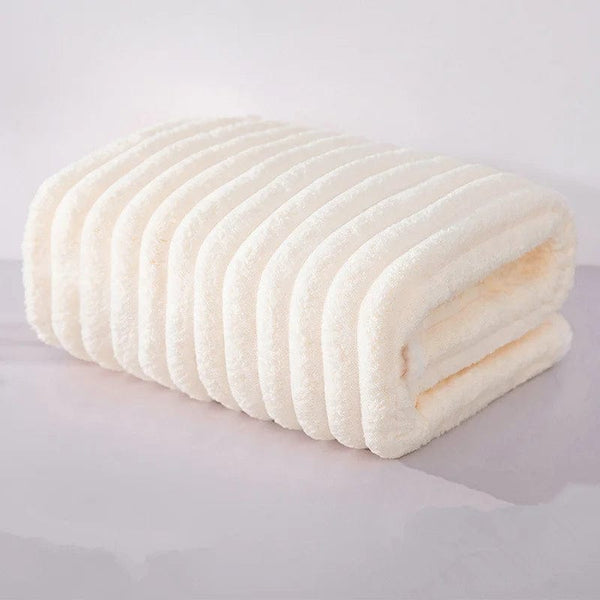SearchFindOrder Milky White / 75x35cm face towel Quick Absorption Coral Plush Towel