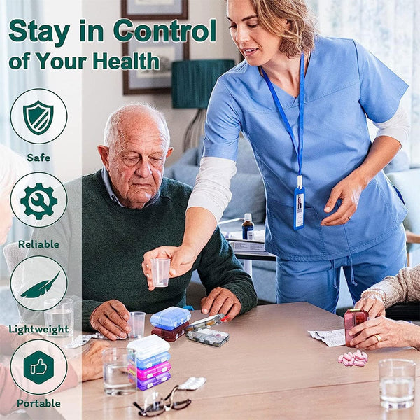 SearchFindOrder Moisture-Proof Travel Pill Organizer