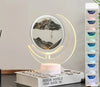 SearchFindOrder Moon-Black 3D Sandscape Table Lamp