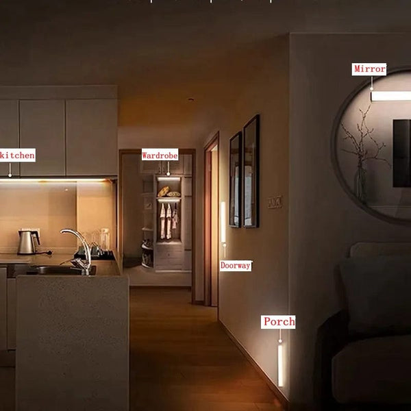 SearchFindOrder Motion Guard Glow Smart LED Cabinet Light with Wireless Sensor - Illuminate Your Kitchen and Bedroom Cabinets Effortlessly