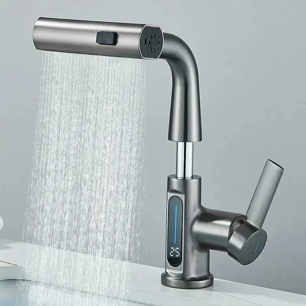 SearchFindOrder Multifunctional Digital Display Basin Faucet