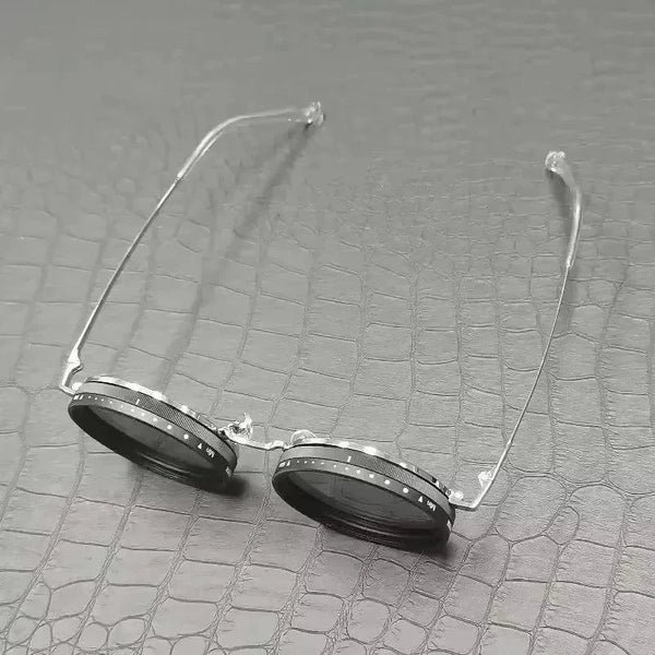 SearchFindOrder ND-Transparent legs / No BOX Pure Handmade Adjustable Polarized Sunglasses