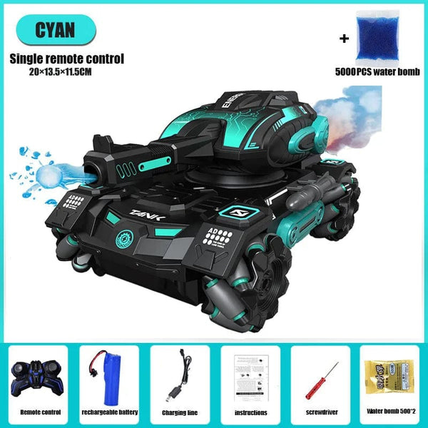 SearchFindOrder NEW Cyan-Single RC Toy Tank with Gesture and Remote Control