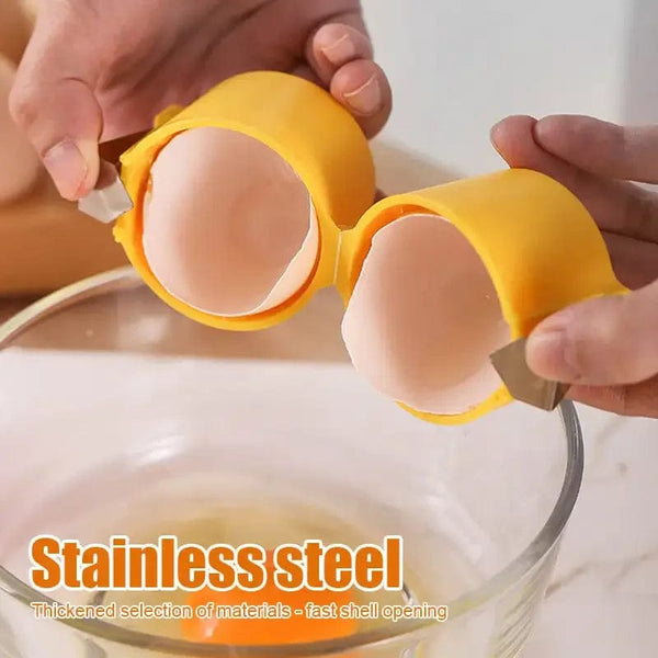 SearchFindOrder New Egg Shell Opener Portable Egg Opener Kitchen Handheld Egg Shell Crusher Household Press Egg Shell Separator