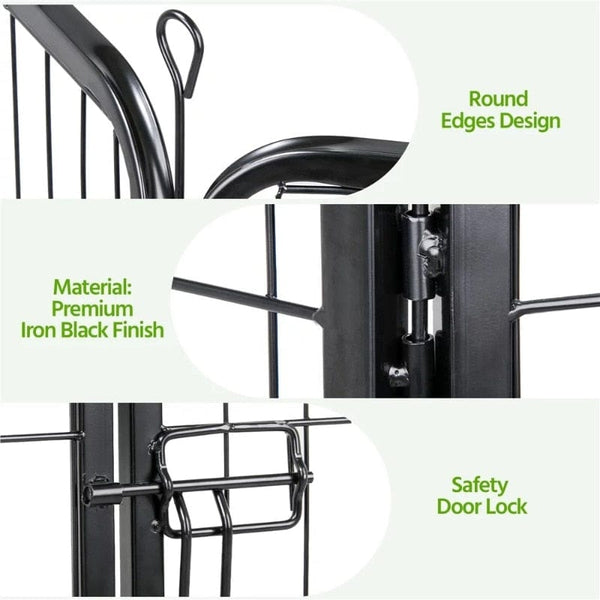 SearchFindOrder Obsidian Black Sturdy Pet Activity Pen