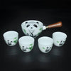 SearchFindOrder One potfour cups / China Charming Panda Tea Ensemble A Travel-Ready Ceramic Tea Set