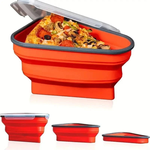 SearchFindOrder Orange Foldable Pizza Sandwich Box