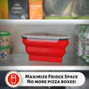 SearchFindOrder Orange Foldable Pizza Sandwich Box