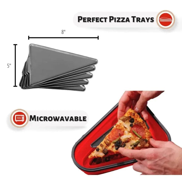 SearchFindOrder Orange Foldable Pizza Sandwich Box
