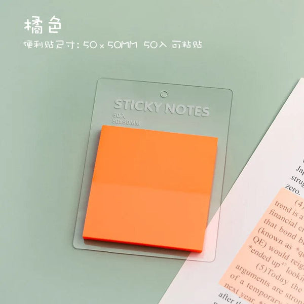 SearchFindOrder orange Transparent Waterproof Sticky Note Pads