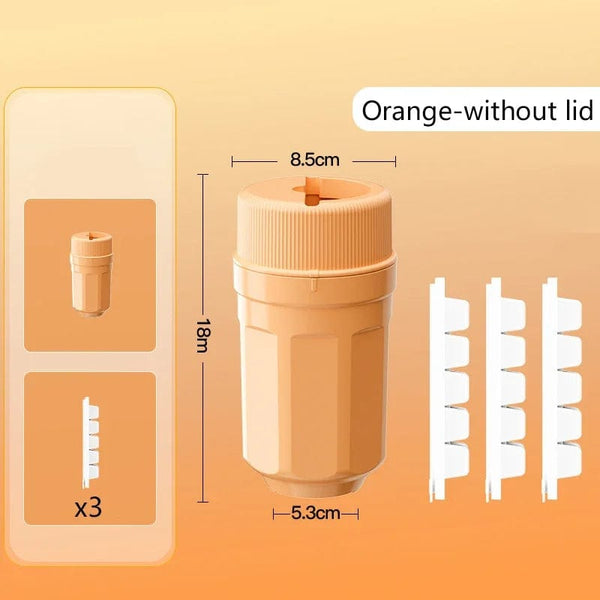 SearchFindOrder Orange-without lid Rotating Ice Cube Maker