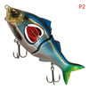 SearchFindOrder -P2 Propeller Glider Sinking Swimbait Fishing Lures - Metal Belly Blade Jerkbait Pesca