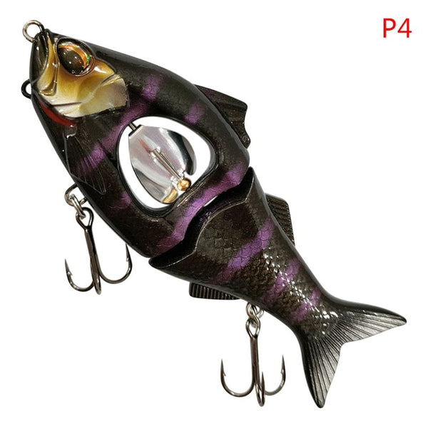 SearchFindOrder -P4 Propeller Glider Sinking Swimbait Fishing Lures - Metal Belly Blade Jerkbait Pesca