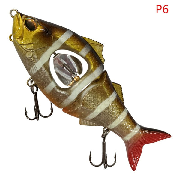 SearchFindOrder -P6 Propeller Glider Sinking Swimbait Fishing Lures - Metal Belly Blade Jerkbait Pesca