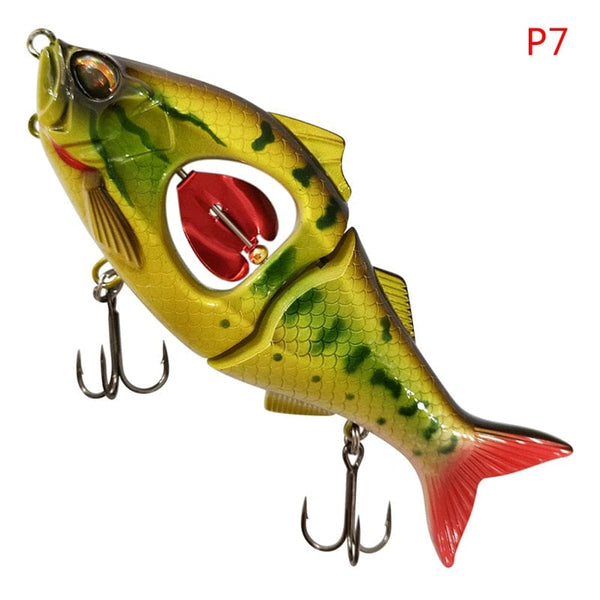 SearchFindOrder -P7 Propeller Glider Sinking Swimbait Fishing Lures - Metal Belly Blade Jerkbait Pesca