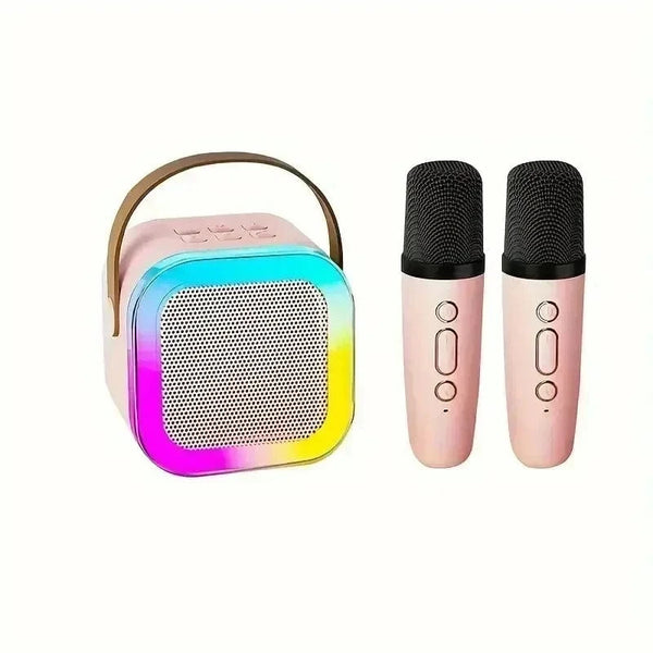 SearchFindOrder Pink-2MIC Mini PortableKaraoke Machine