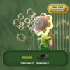 SearchFindOrder Pink 3 speed Sunflower Shaped Portable Electric Bubble Maker Toy