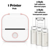 SearchFindOrder Pink-6 Rolls Set 1 / CN Portable Mini Wireless Thermal Pocket Printer