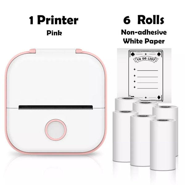 SearchFindOrder Pink A Portable Mini Wireless Thermal Pocket Printer