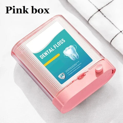 SearchFindOrder pink box Dental Floss Pick Dispenser