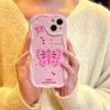 SearchFindOrder Pink Butterfly 3D Bracket Phone Case