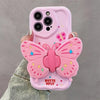 SearchFindOrder Pink Butterfly 3D Bracket Phone Case