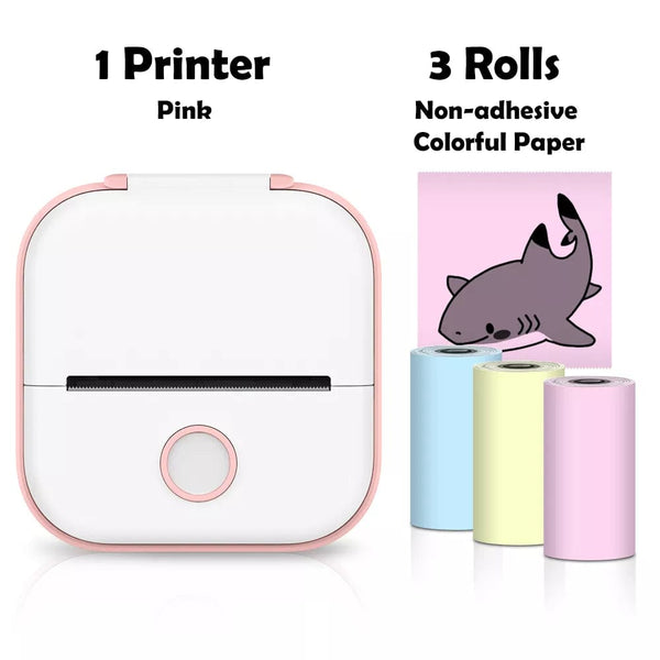 SearchFindOrder Pink D Portable Mini Wireless Thermal Pocket Printer