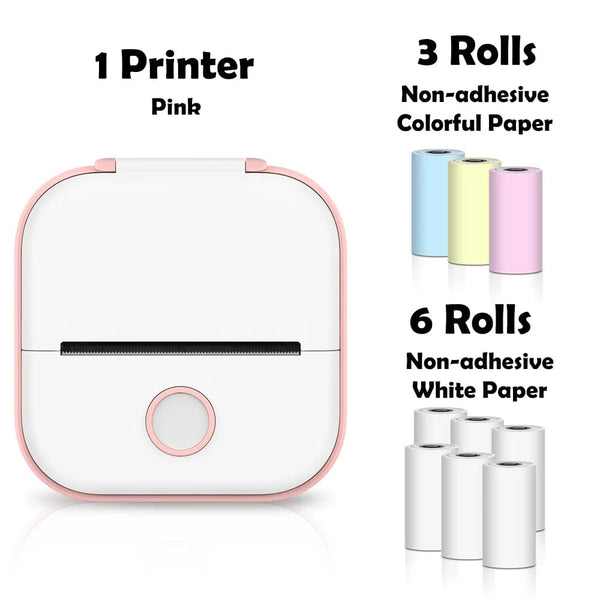 SearchFindOrder Pink E Portable Mini Wireless Thermal Pocket Printer