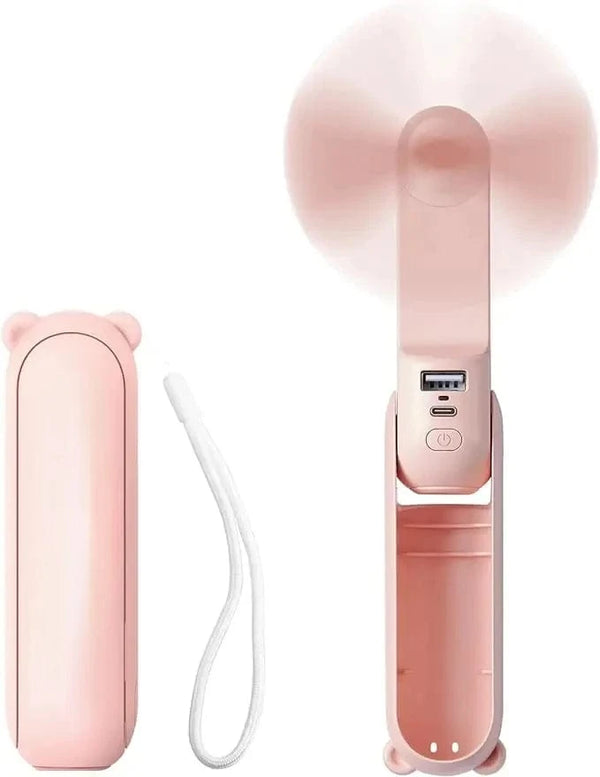 SearchFindOrder Pink Handheld Mini Fan