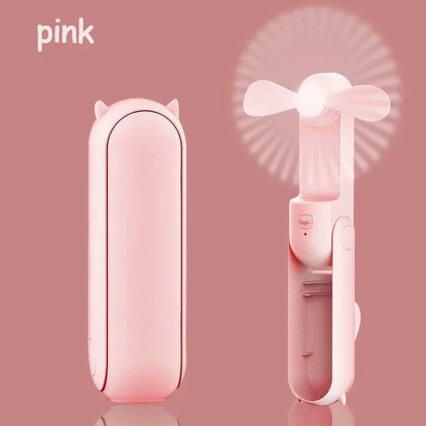 SearchFindOrder Pink Handheld Mini Fan